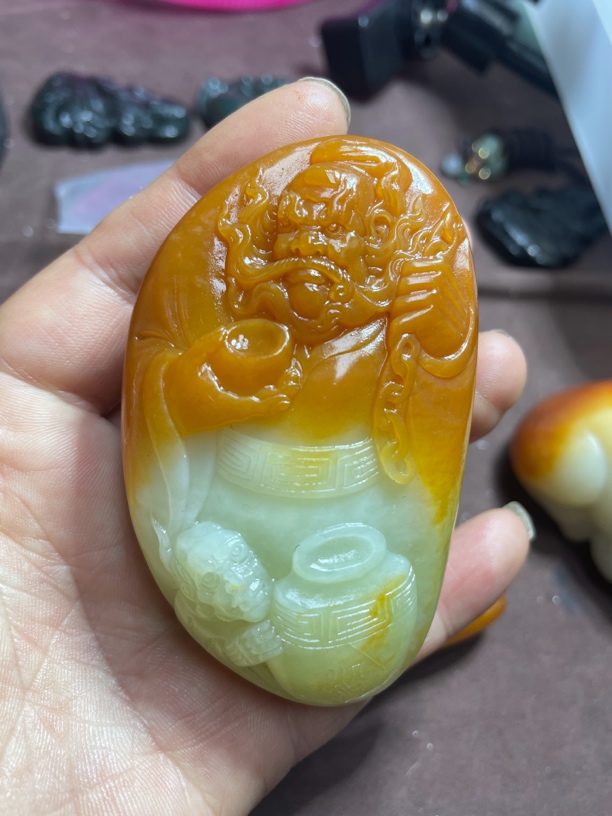 和田玉 把件 钟馗