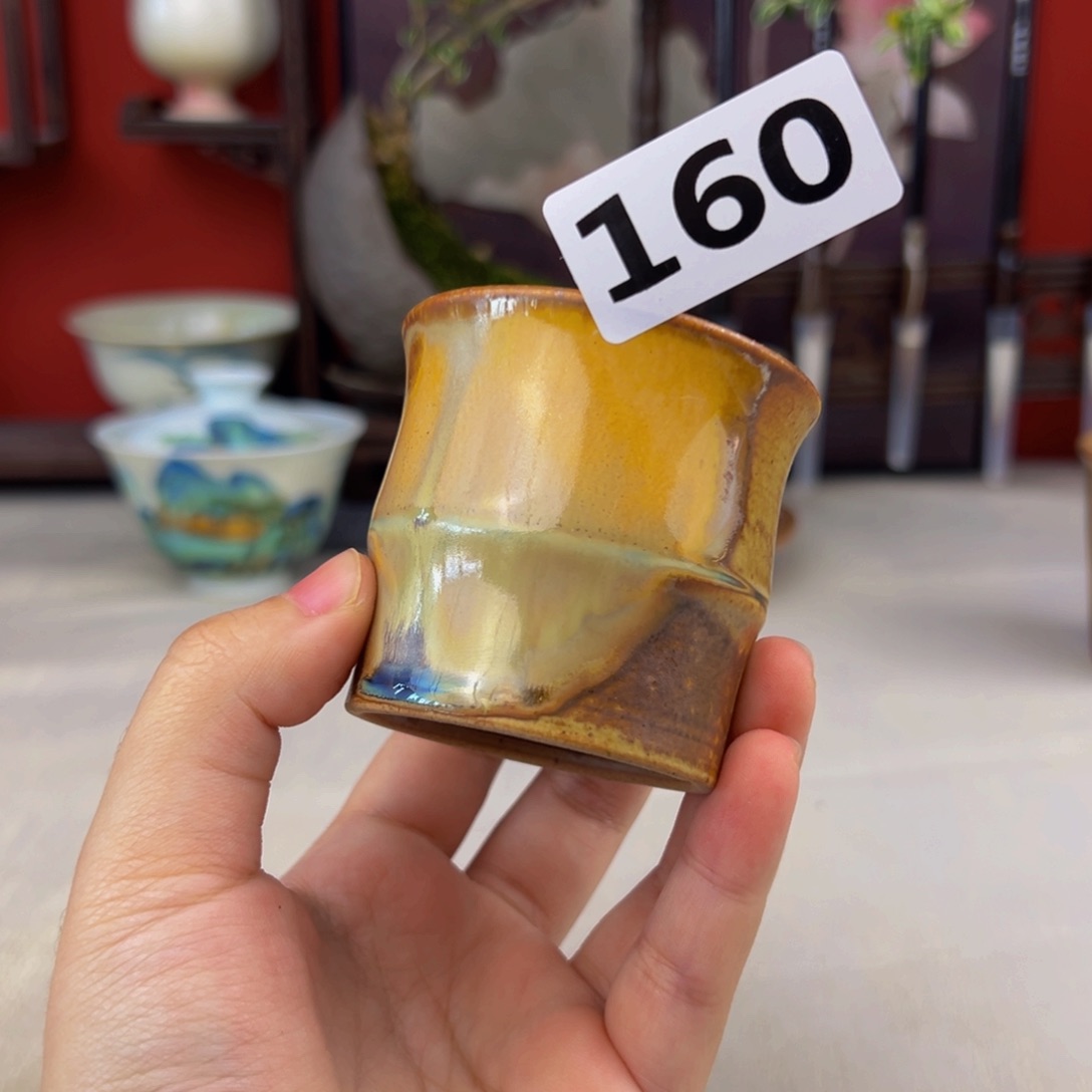 杯子纯手工柴烧主人杯