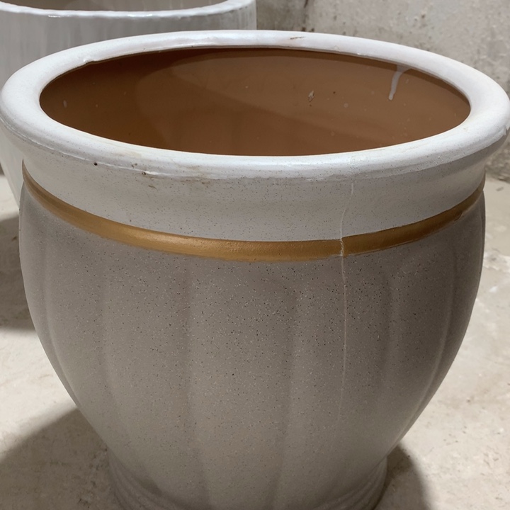 【闪购商品】高温陶瓷花盆默认瑕疵