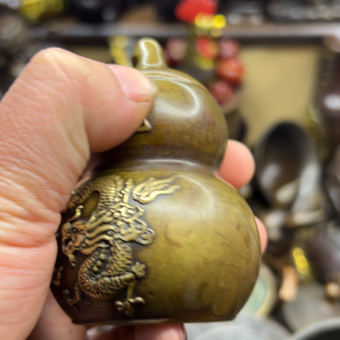 铜摆件欢迎欢迎你