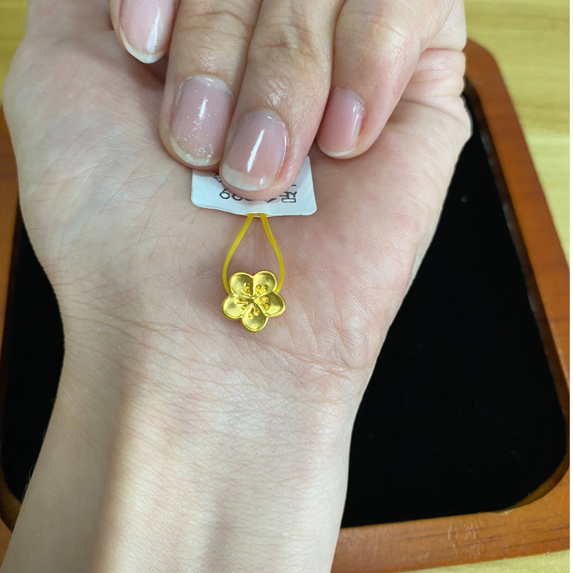 桃花手绳配件足金999