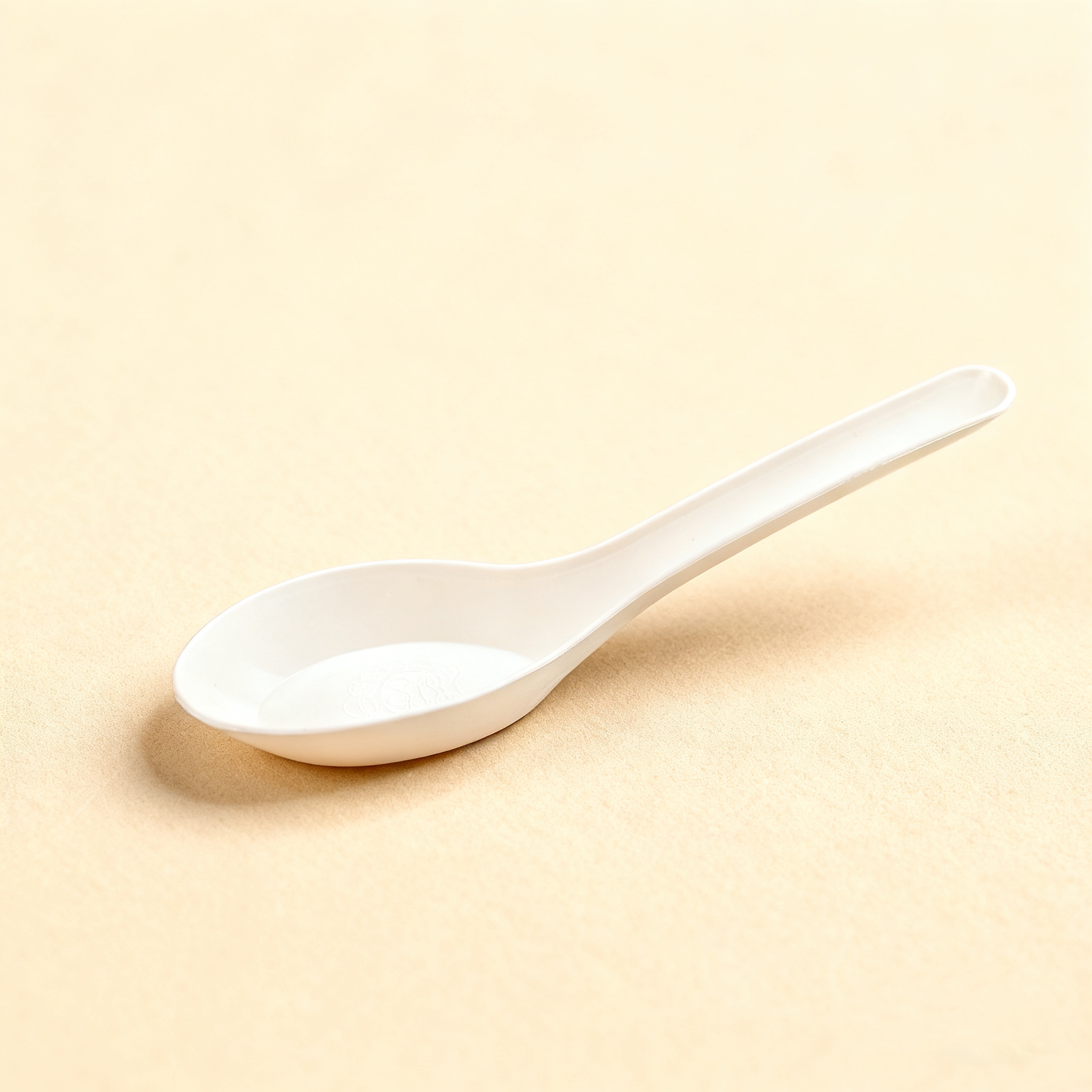 一次性勺子加厚外卖稻壳食品级喜宴酒席耐高温小汤勺家用商用