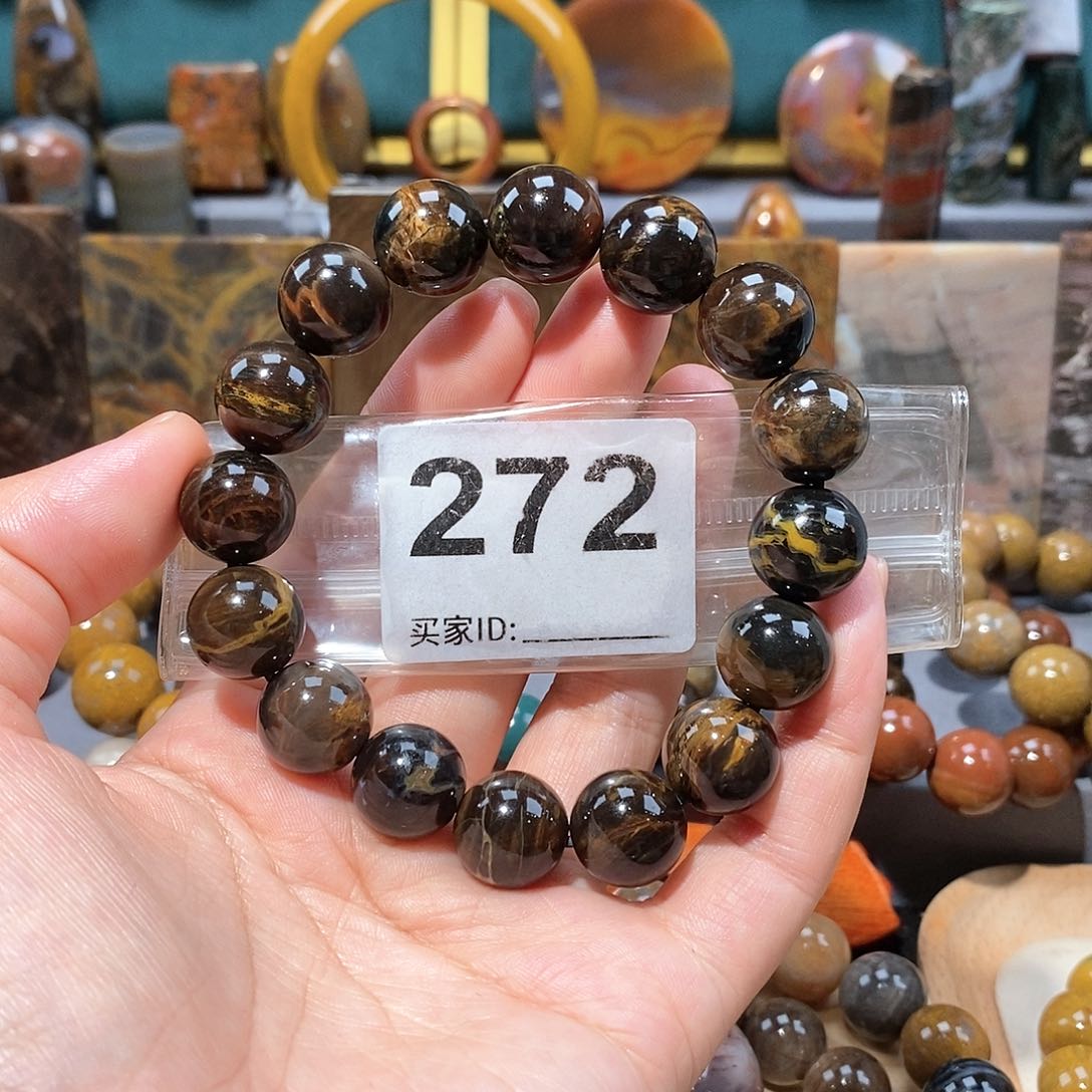 硅化玉天然北票硅化玉手串未镶嵌天然北票硅化玉手串