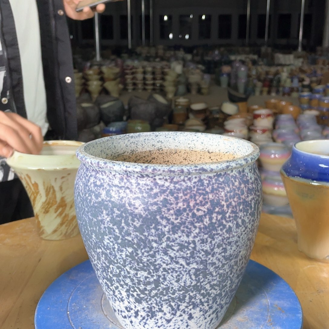 景德镇陶瓷花盆口14高17