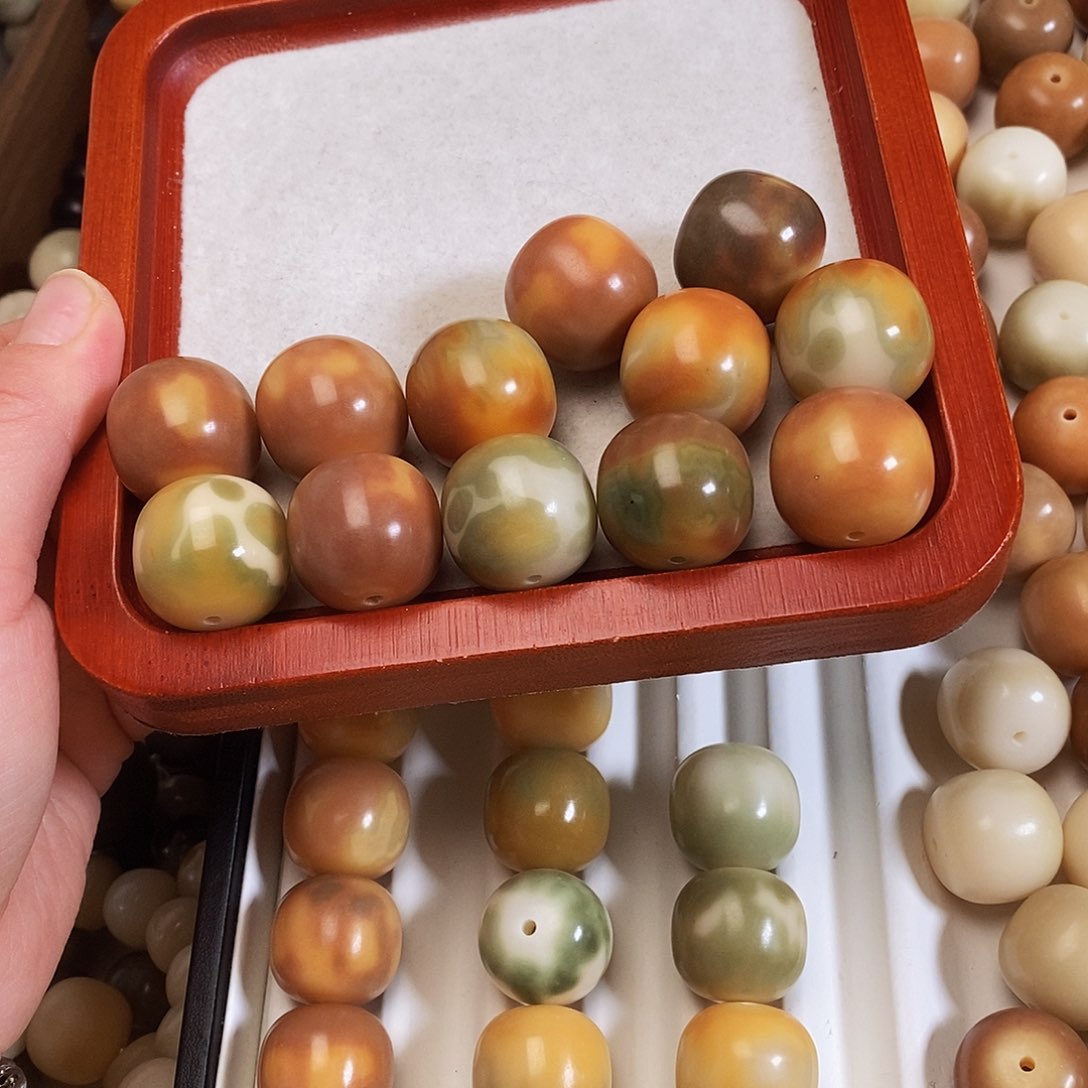 菩提根/象牙果手串清**露定制微瑕卡22干磨不退