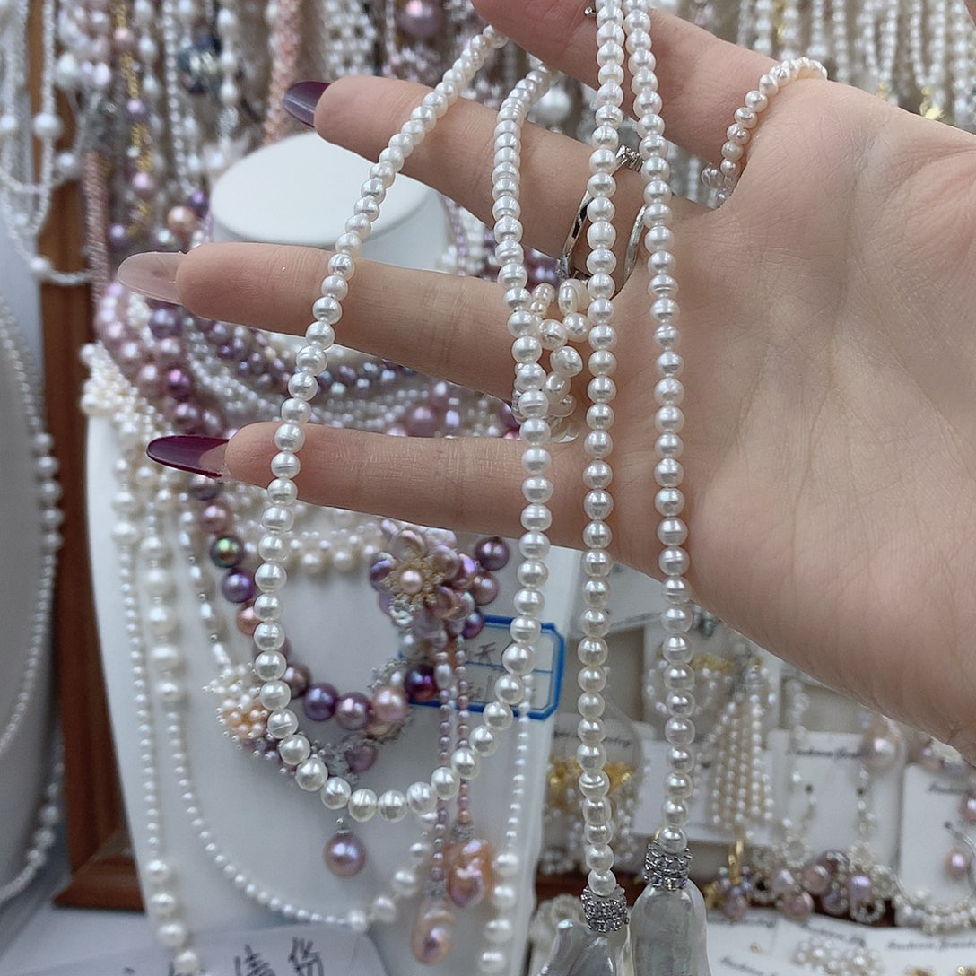 *****耳饰淡水珍珠银S925镶嵌