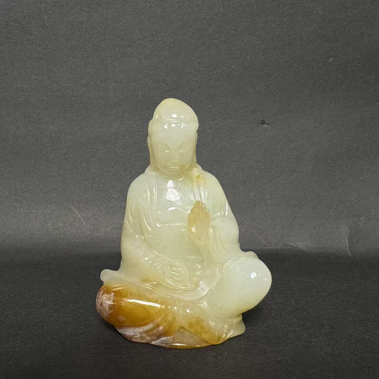 0115晚012和田玉观音像