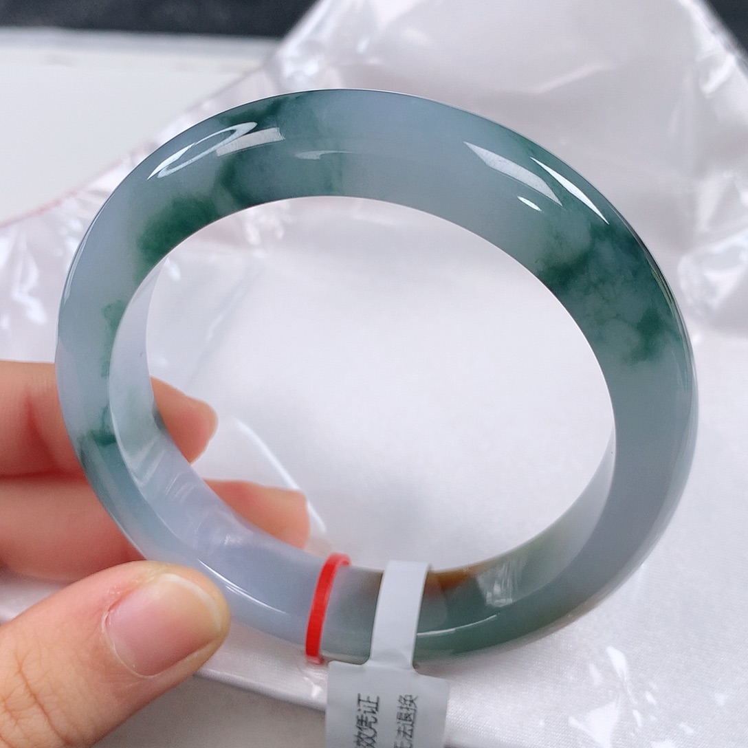 翡翠手镯未镶嵌 正圈①③②