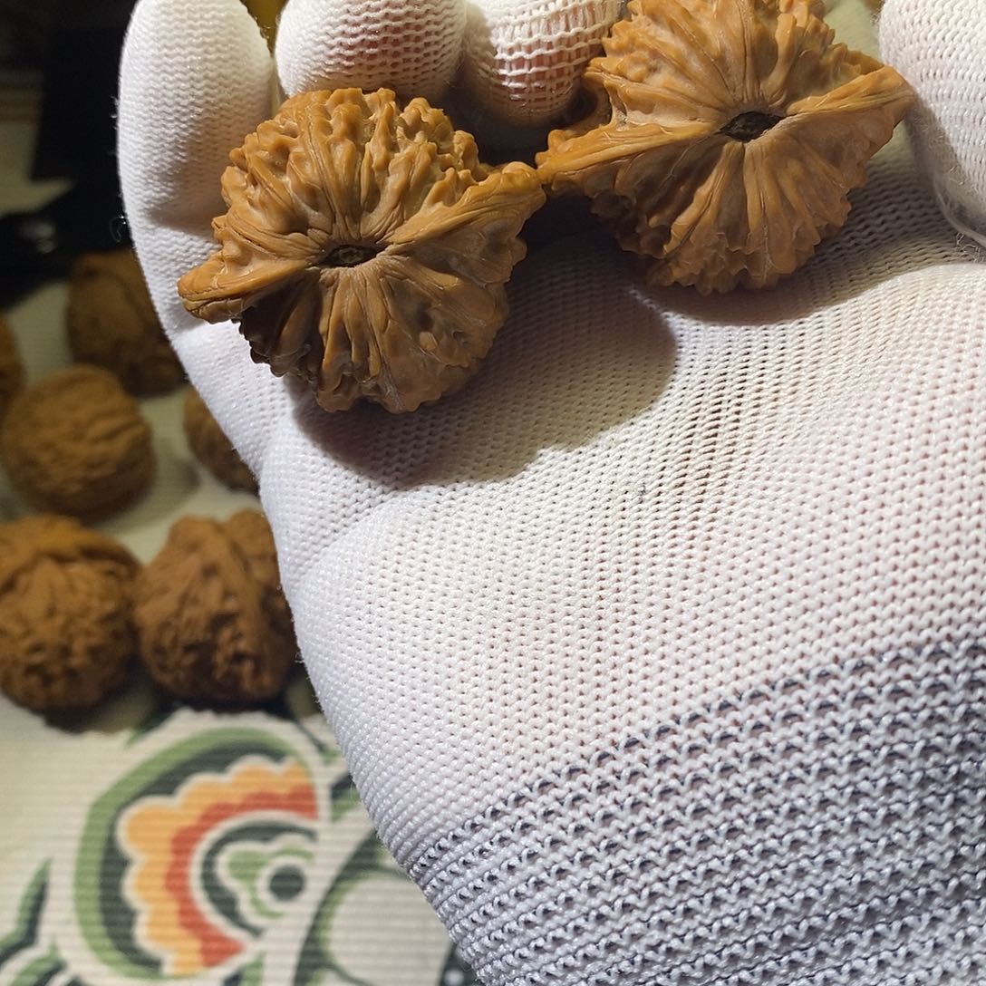 文玩核桃把件42尺磨盘微修