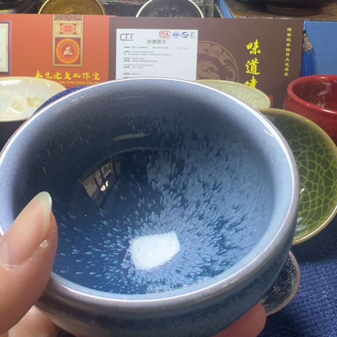 建盏喝茶杯 喜欢进