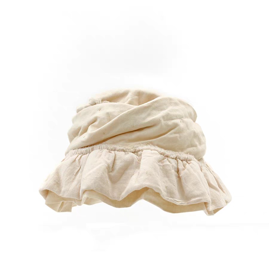 24FW0029岸纯棉帽子 原创小众文艺复古简约优雅保暖休闲帽