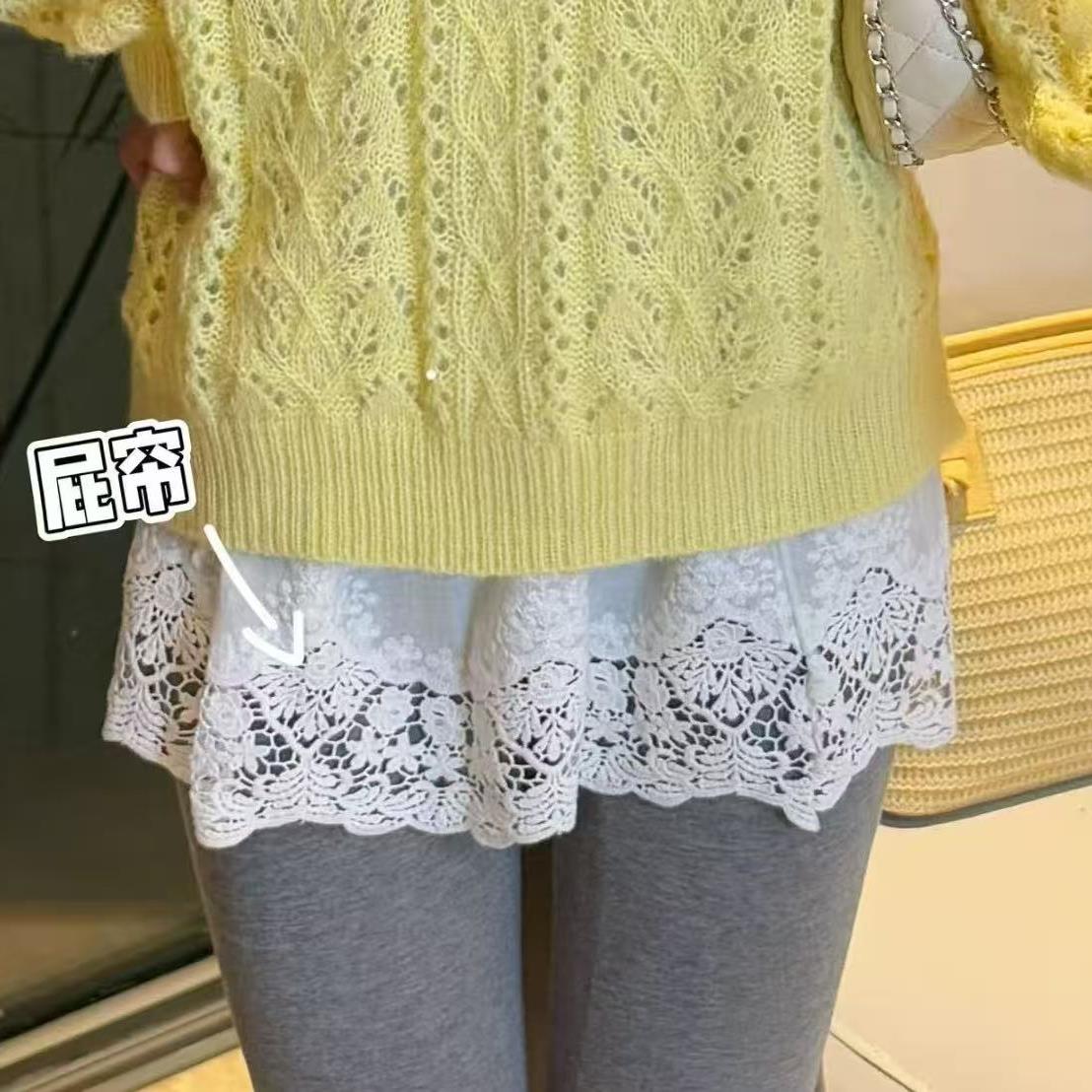 花边打底小屁帘 小允姐姐2025新款时尚高级屁帘