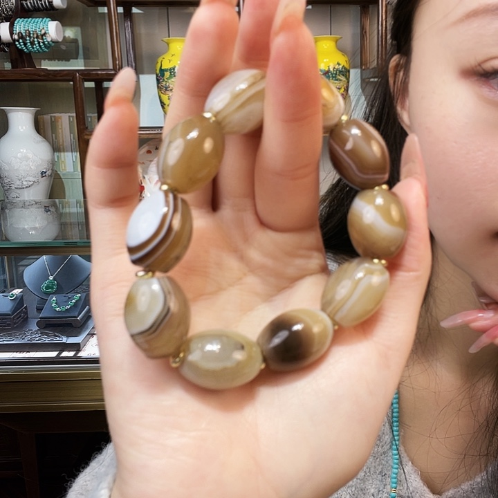 玛瑙/玉髓未镶嵌手链