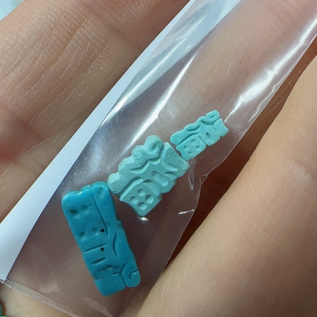 绿松石珠宝半成品未镶嵌