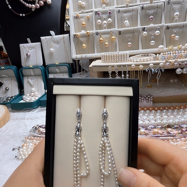 银S925镶嵌珍珠首饰淡水珍珠