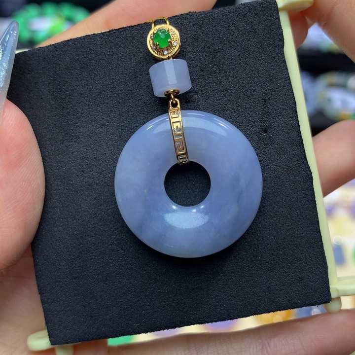 18K金镶嵌手链翡翠翡翠