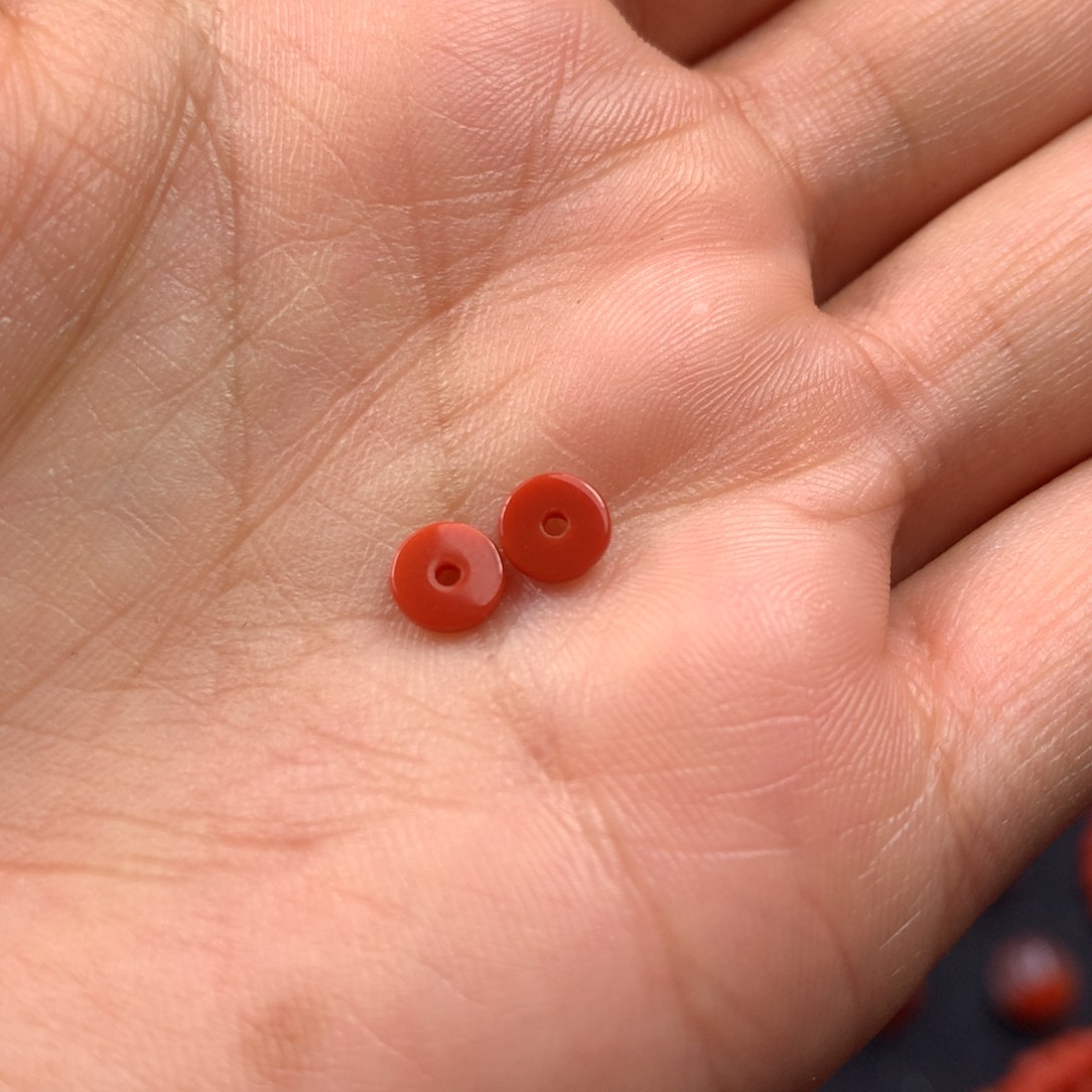 南红玛瑙隔片未镶嵌