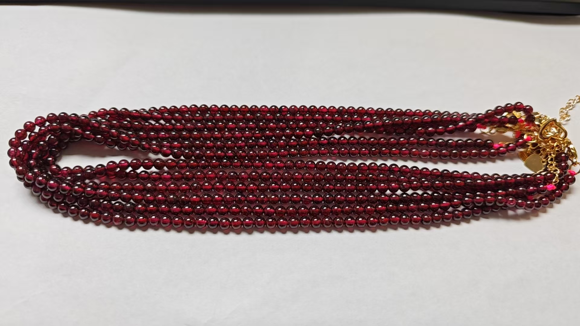 石榴石项链4mm左右多样性发其一C-751