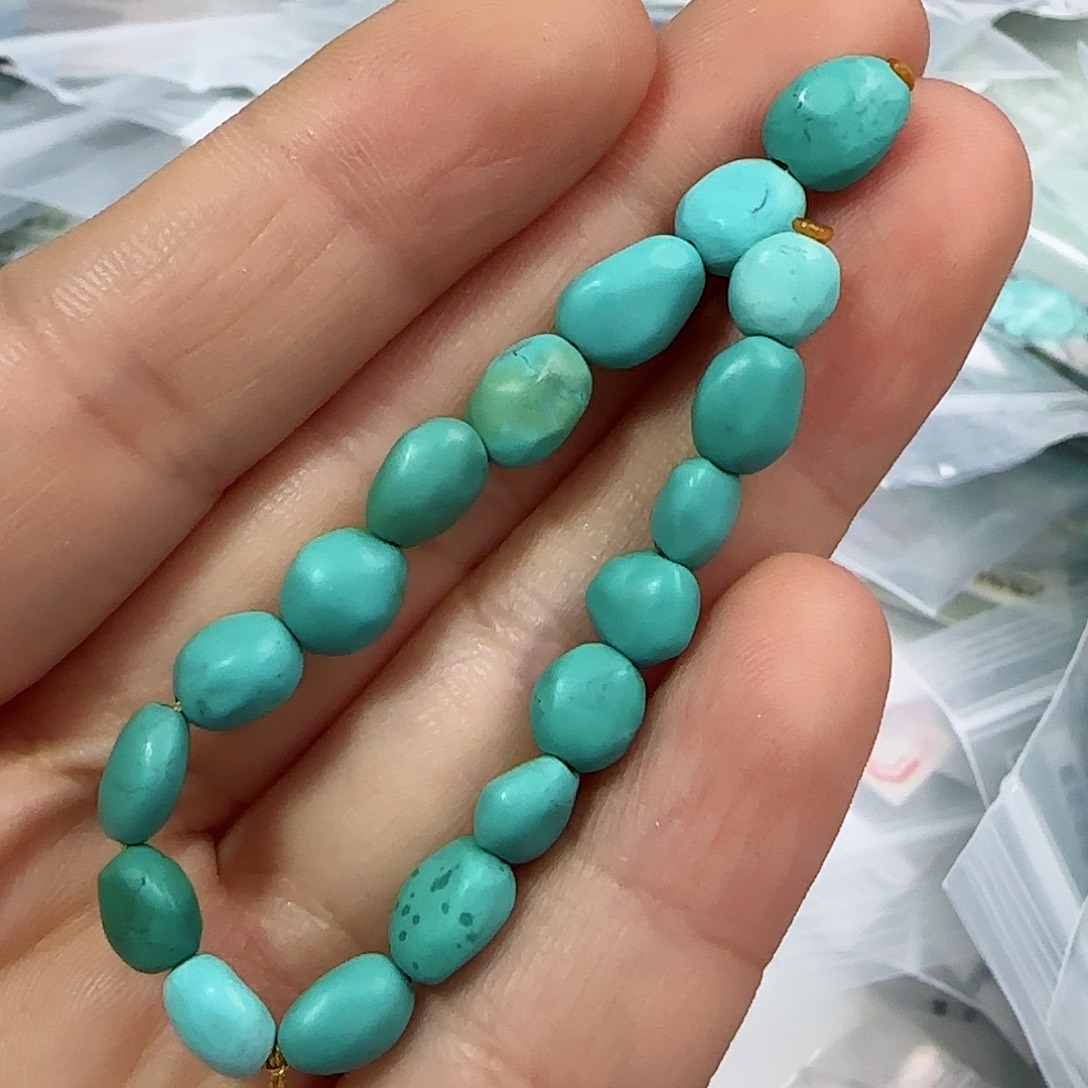 绿松石珠宝半成品未镶嵌