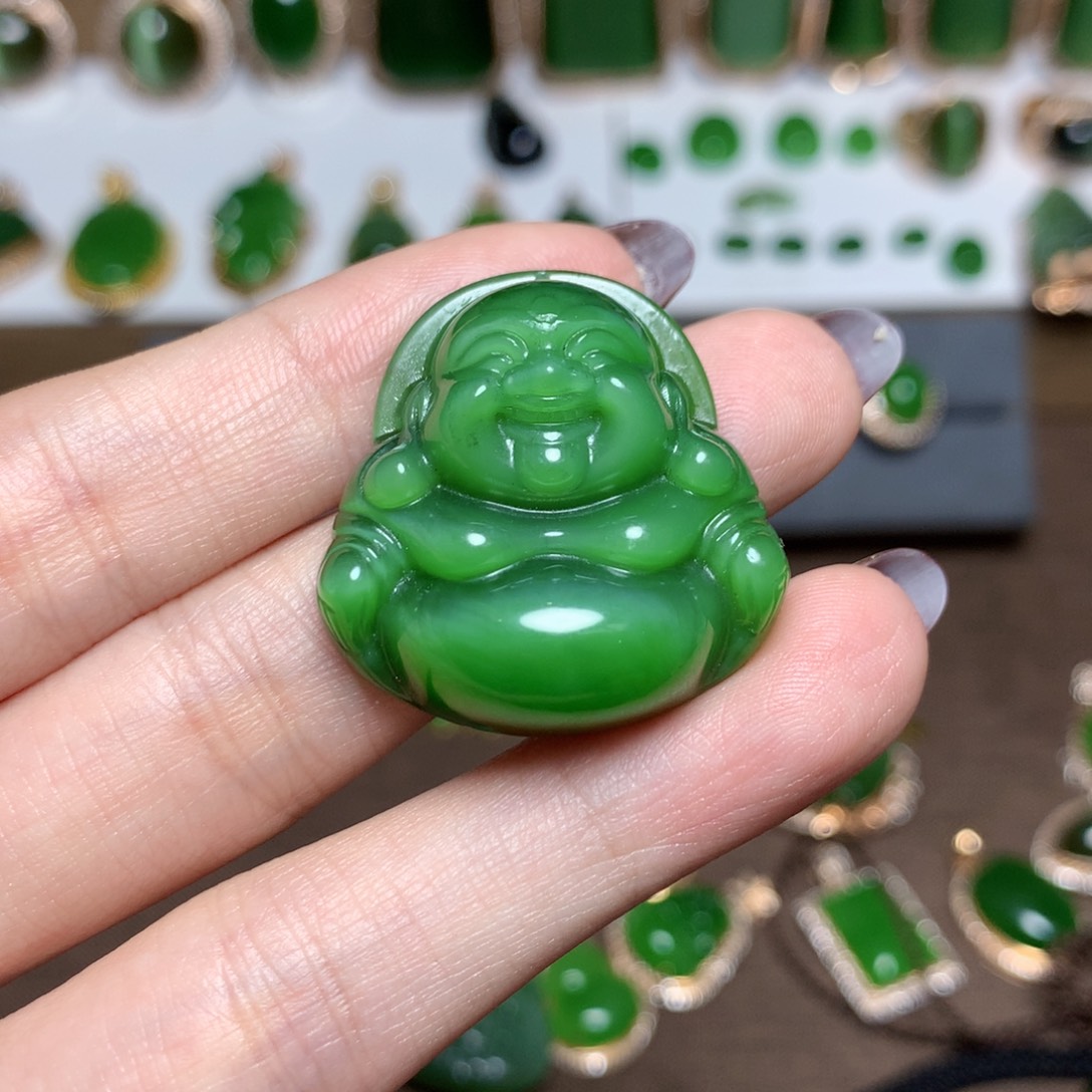 和田玉（碧玉）挂件未镶嵌