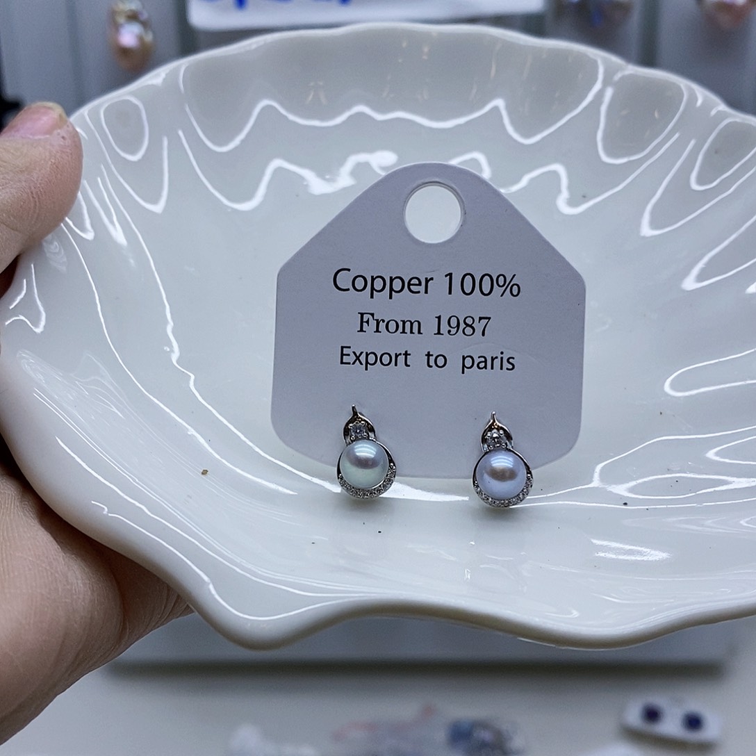 颈饰合金淡水珍珠