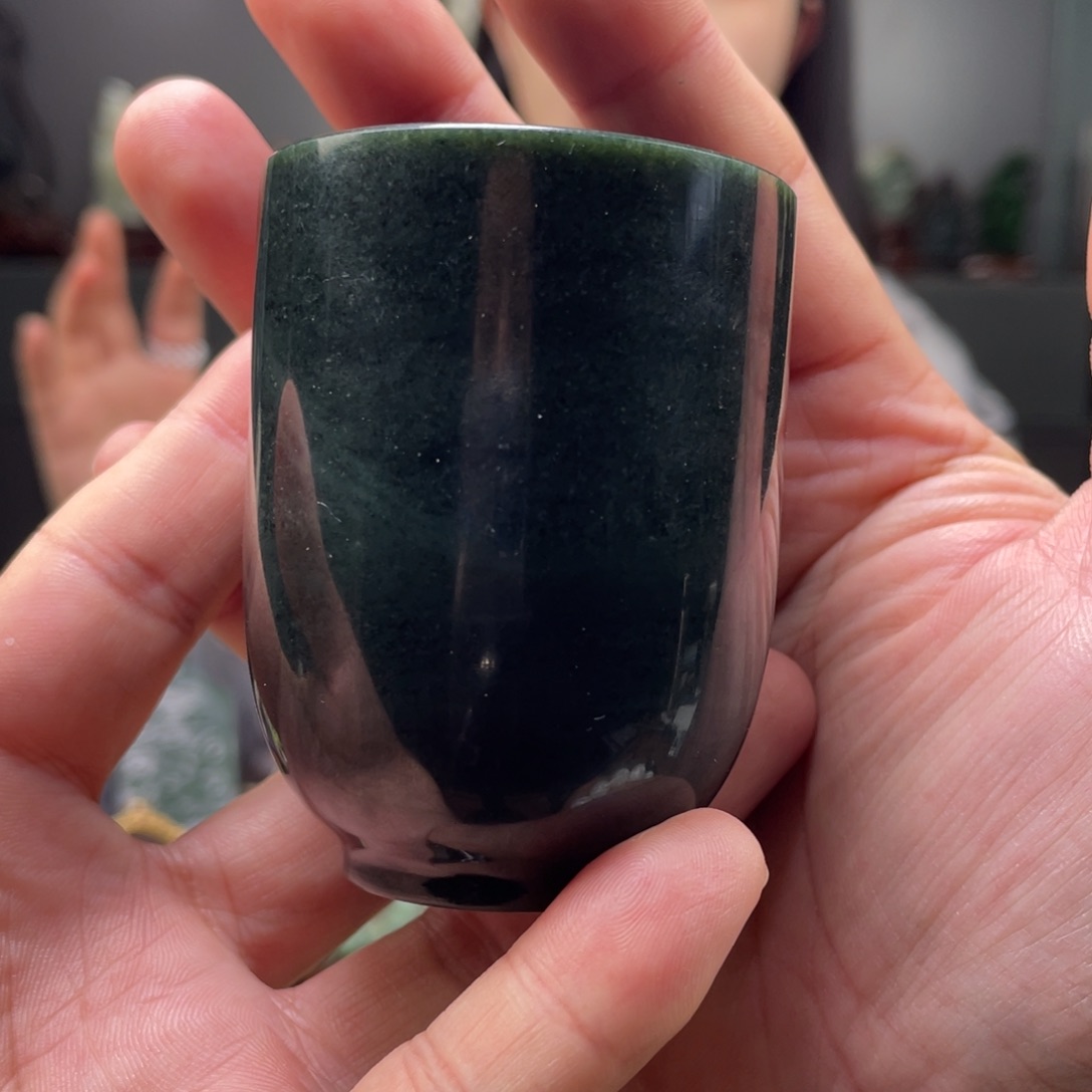 未镶嵌和田玉摆件和田玉茶杯未镶嵌