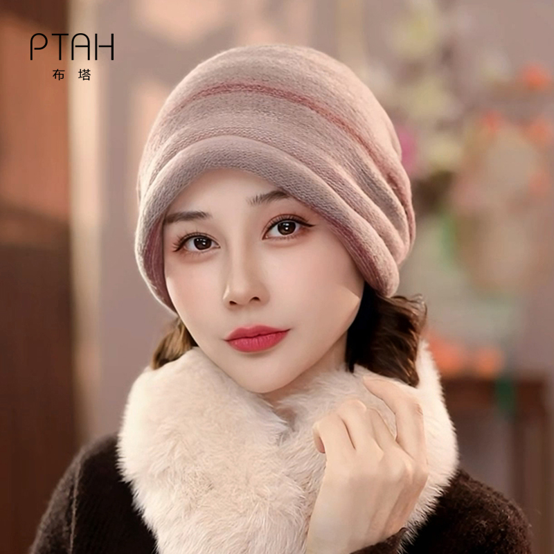 【羊毛堆堆帽】帽子百搭保暖帽子女2025新款爆款洋气秋冬女士