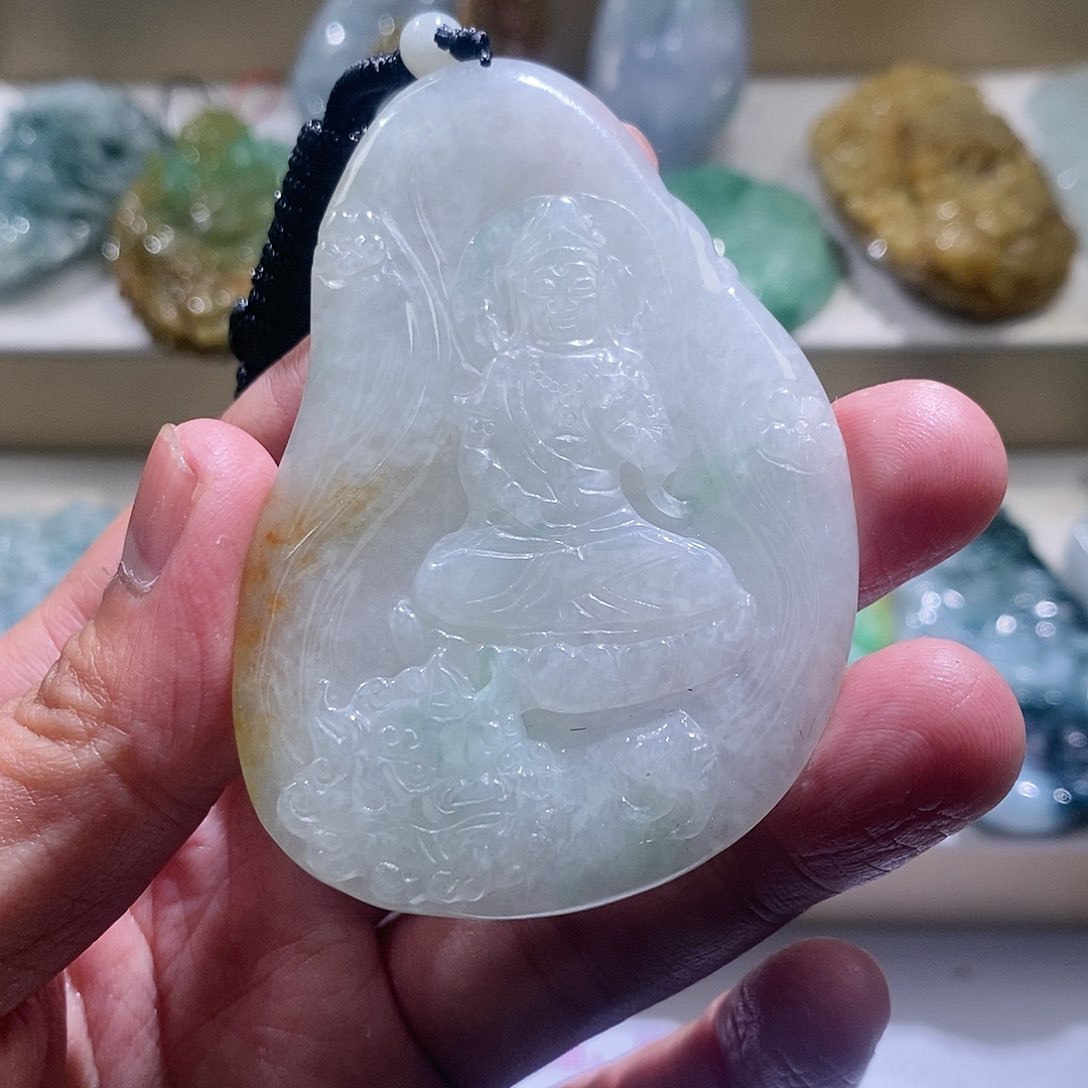 【闪购商品】翡翠颈饰未镶嵌文殊