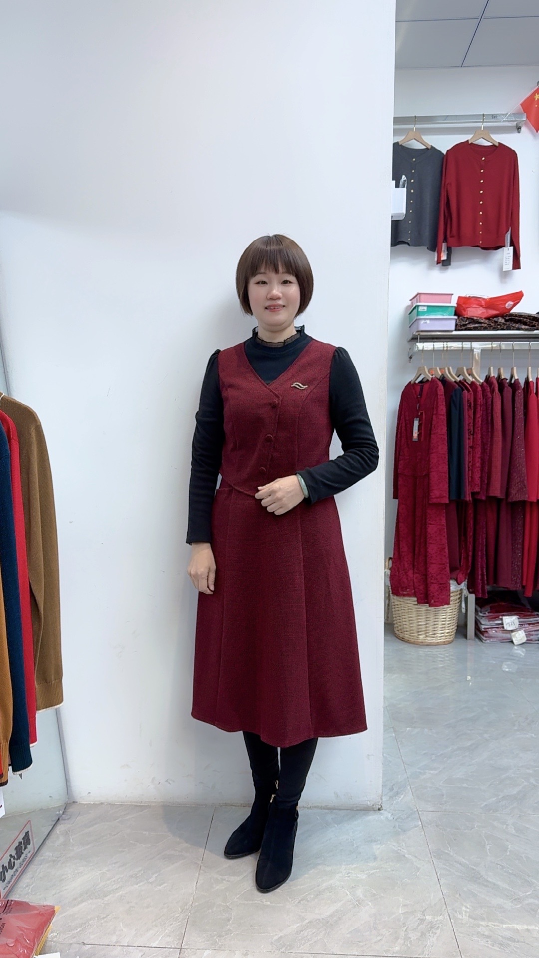 【衣联服饰】妈妈装春秋款连衣裙B27