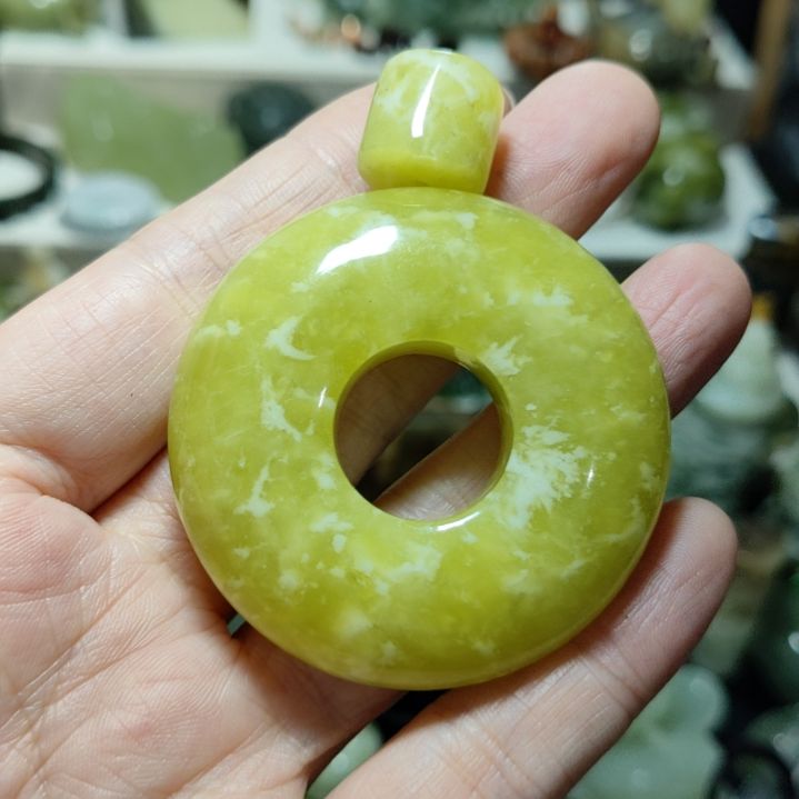 岫玉平安扣未镶嵌