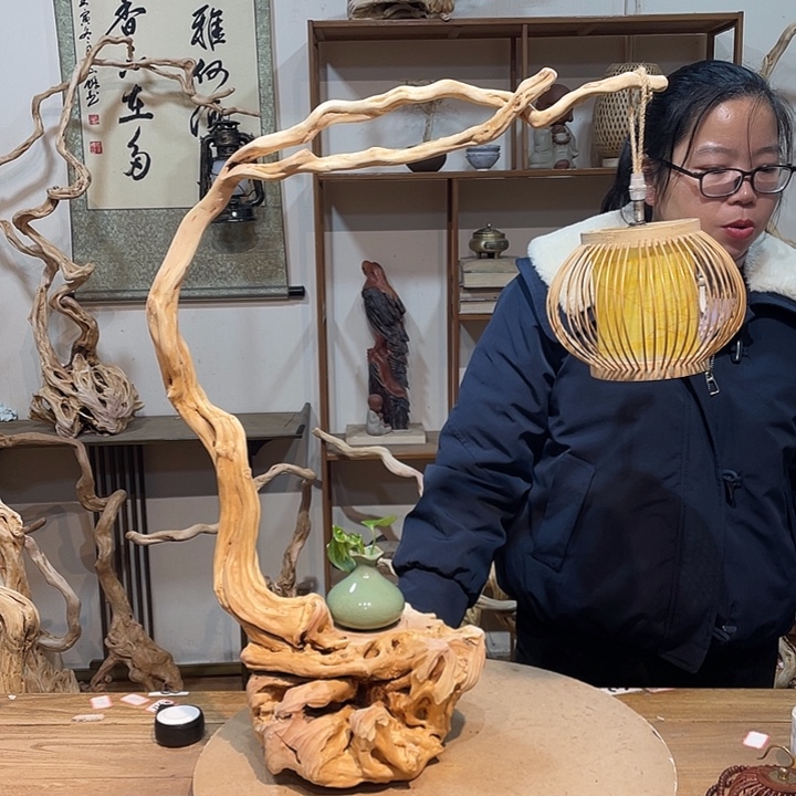 木杜鹃根根艺摆件12