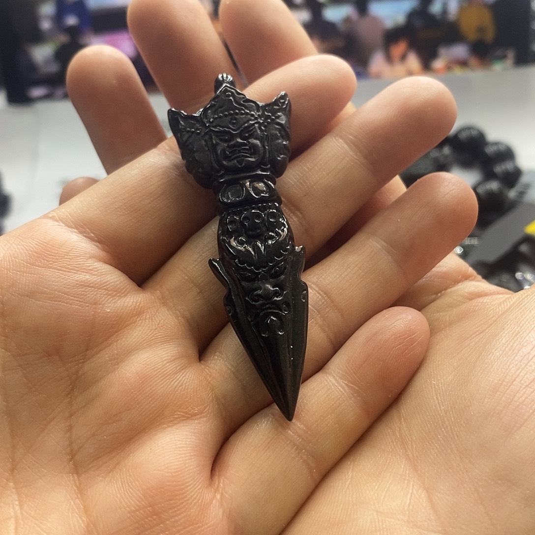 翡翠银S925镶嵌手链金刚杵