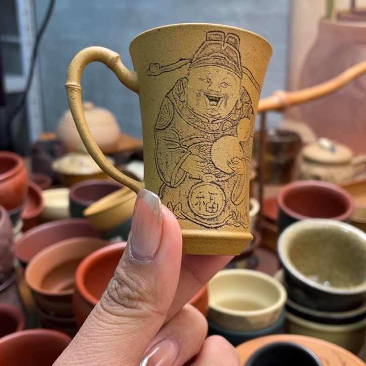 紫砂茶杯原矿紫砂主人杯