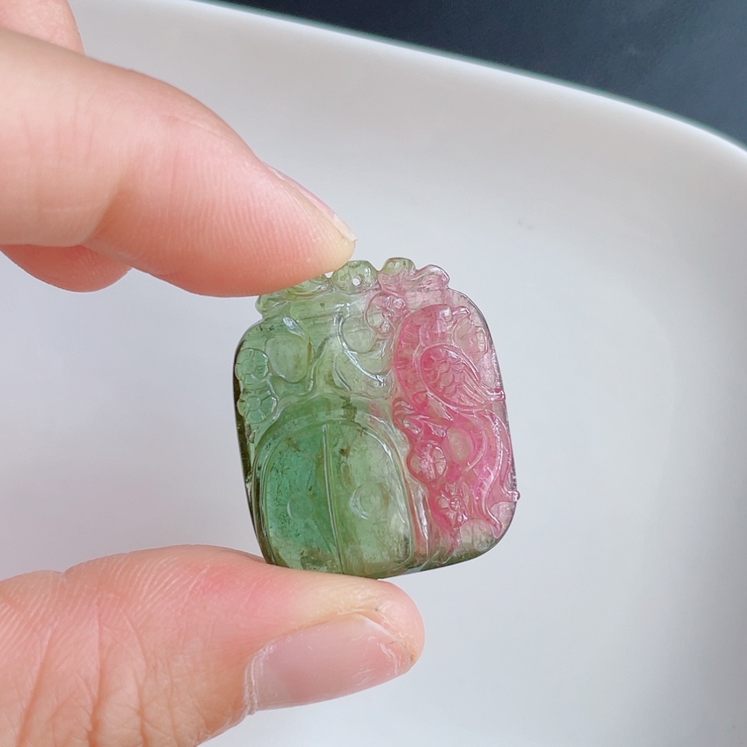 未镶嵌颈饰碧玺定制款发货