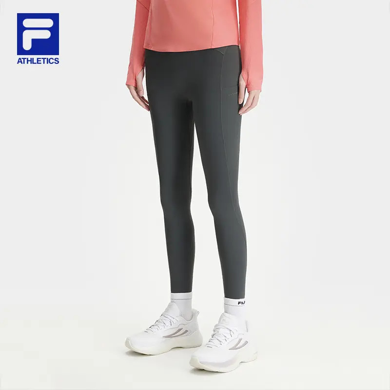 Fila/斐乐女新款【高弹修身鲨鱼裤】运动瑜伽打底裤A11W441604F