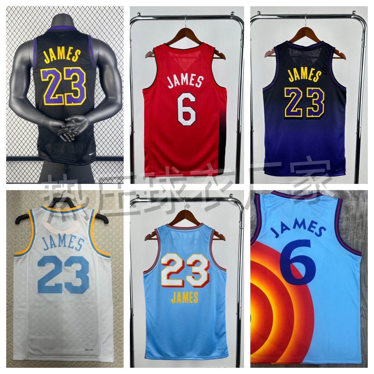 【詹姆斯合集】LeBron热压球衣宽松篮球服男女夏季出街潮流穿搭套装