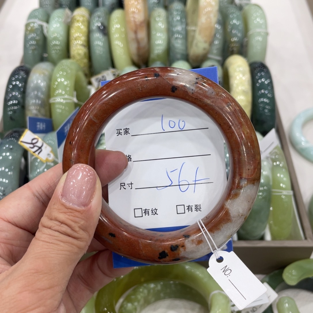 未镶嵌蛇纹石玉手镯