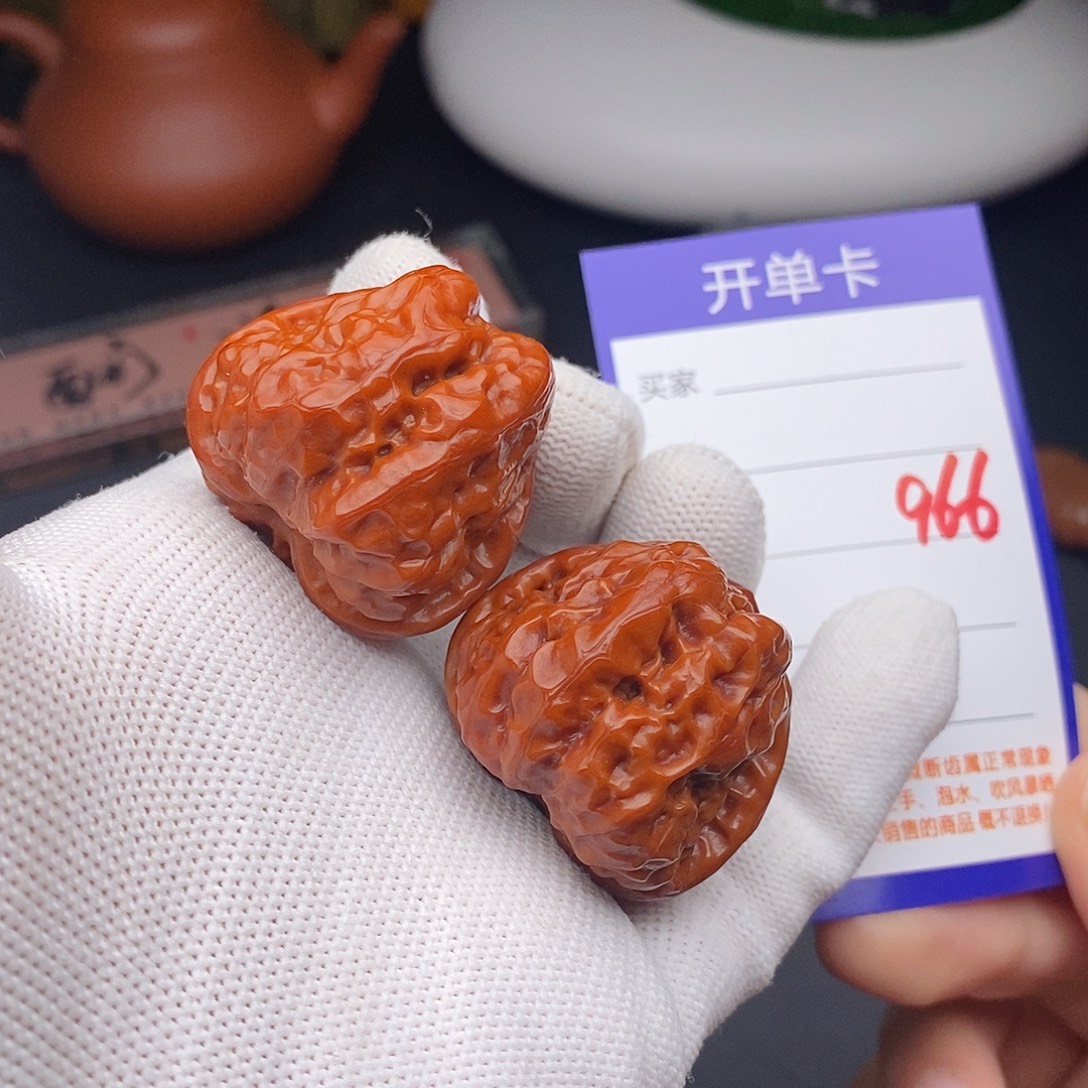 把件文玩核桃36蛤蟆头966