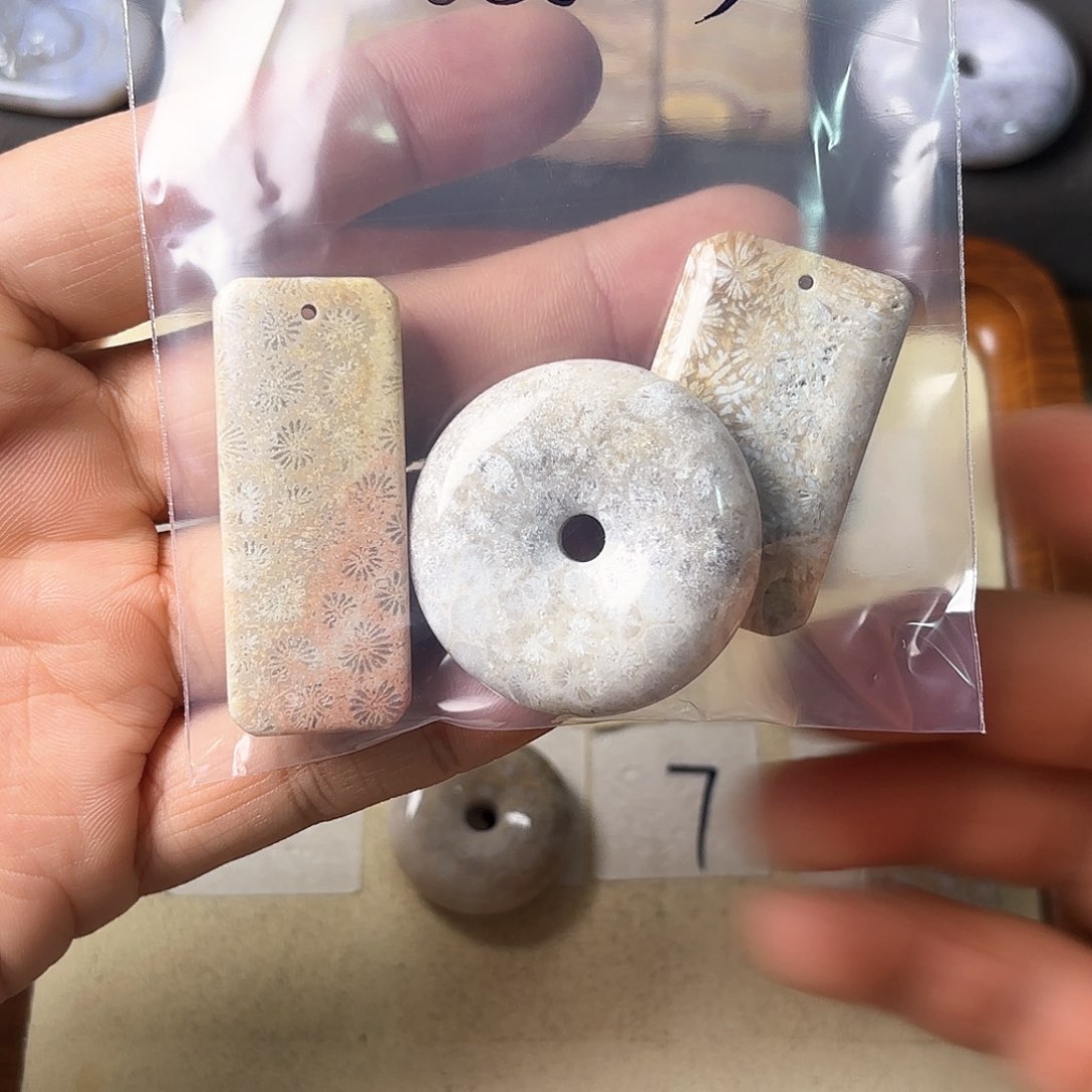 硅化玉颈饰未镶嵌⠀****༩