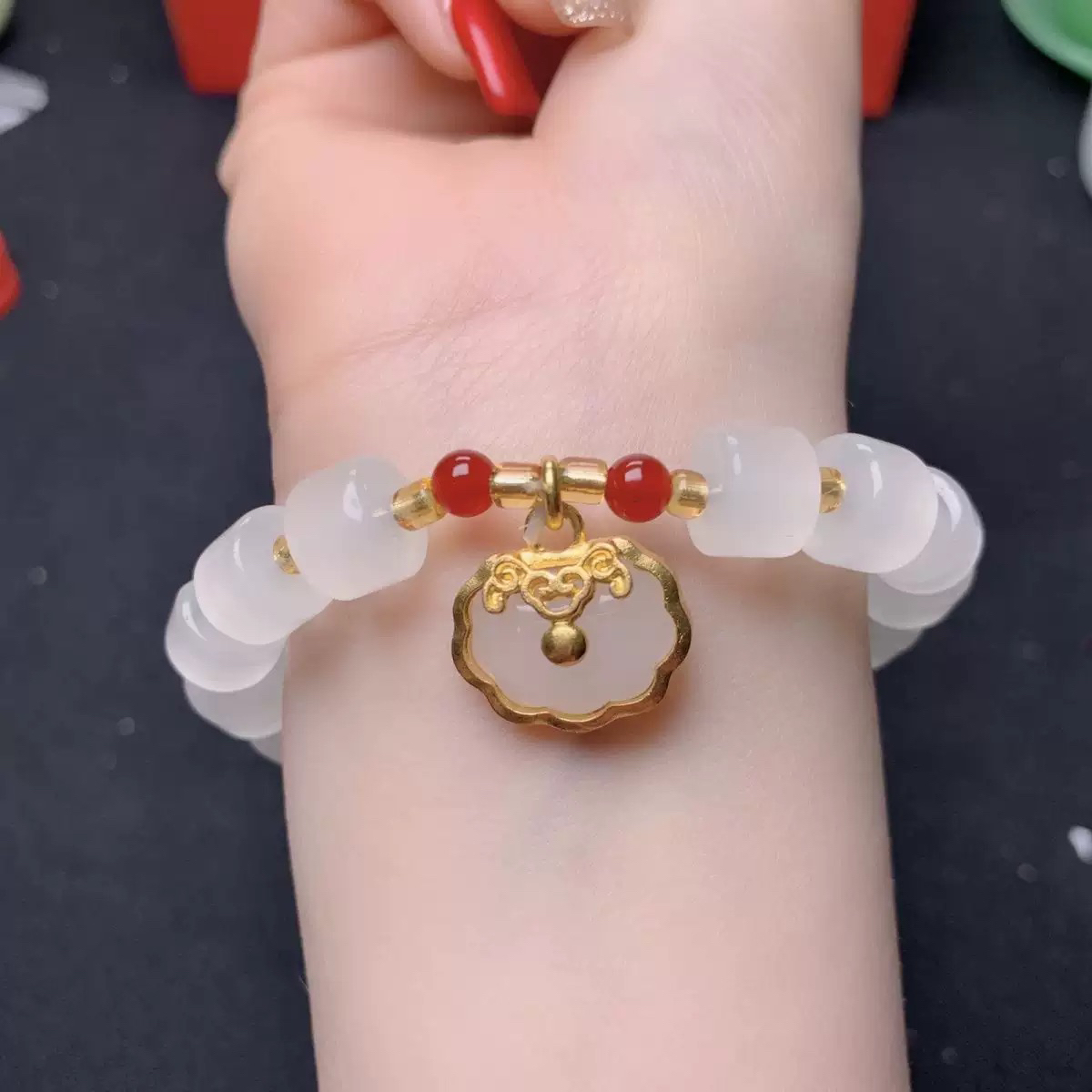 手链 手链如意平安锁手串气质轻奢