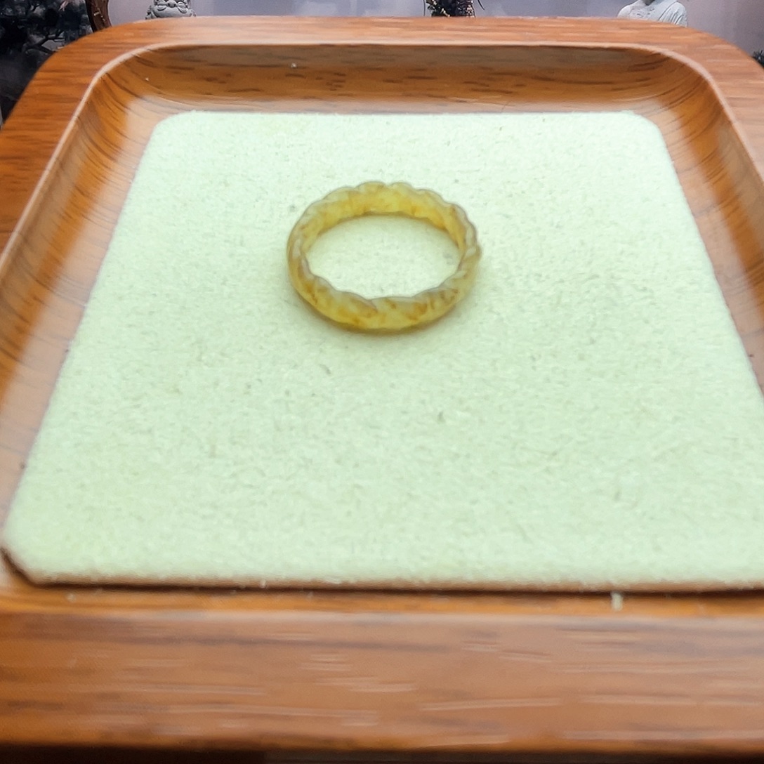 和田玉颈饰未镶嵌桂花糖麻花16号