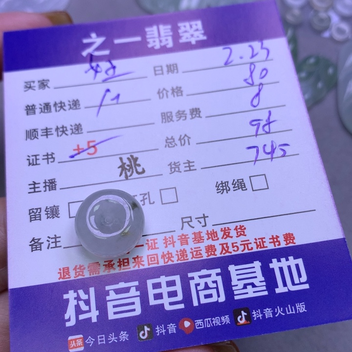 翡翠颈饰未镶嵌跪***王