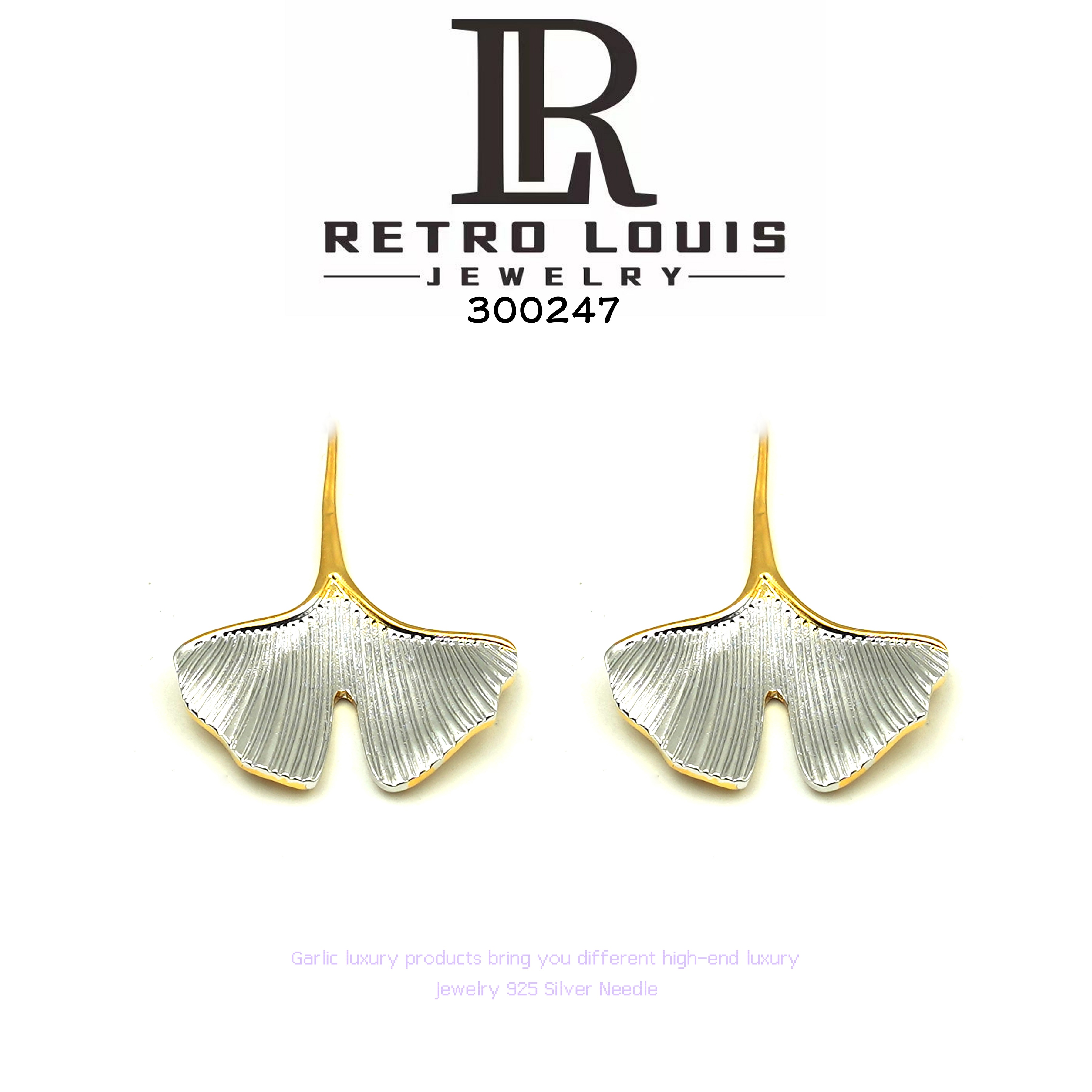 铜合金耳饰 RETRO LOUIS 耳饰~300247 X