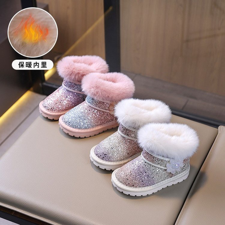 儿童冬季公主雪地靴 17663