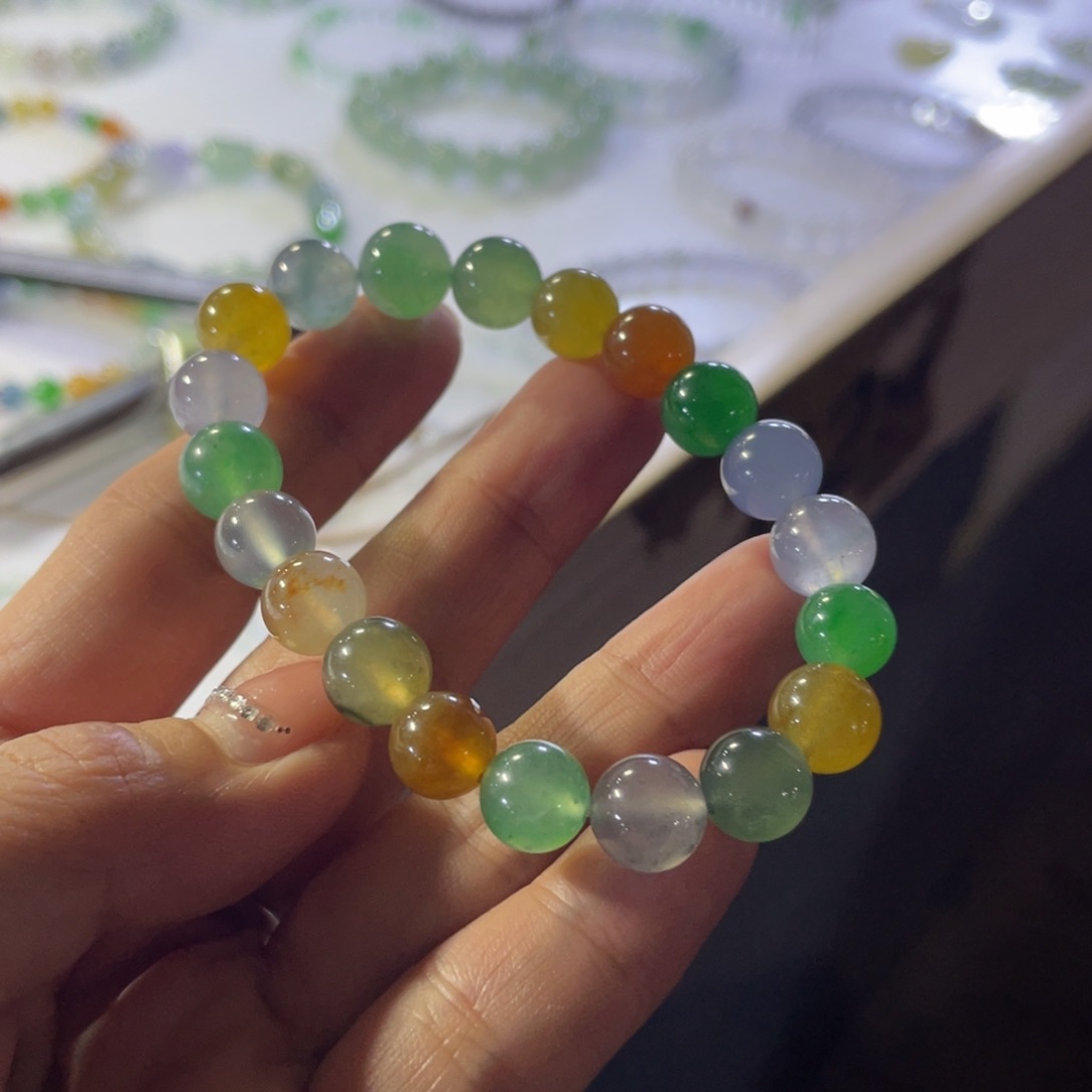 未镶嵌定制翡翠珠串