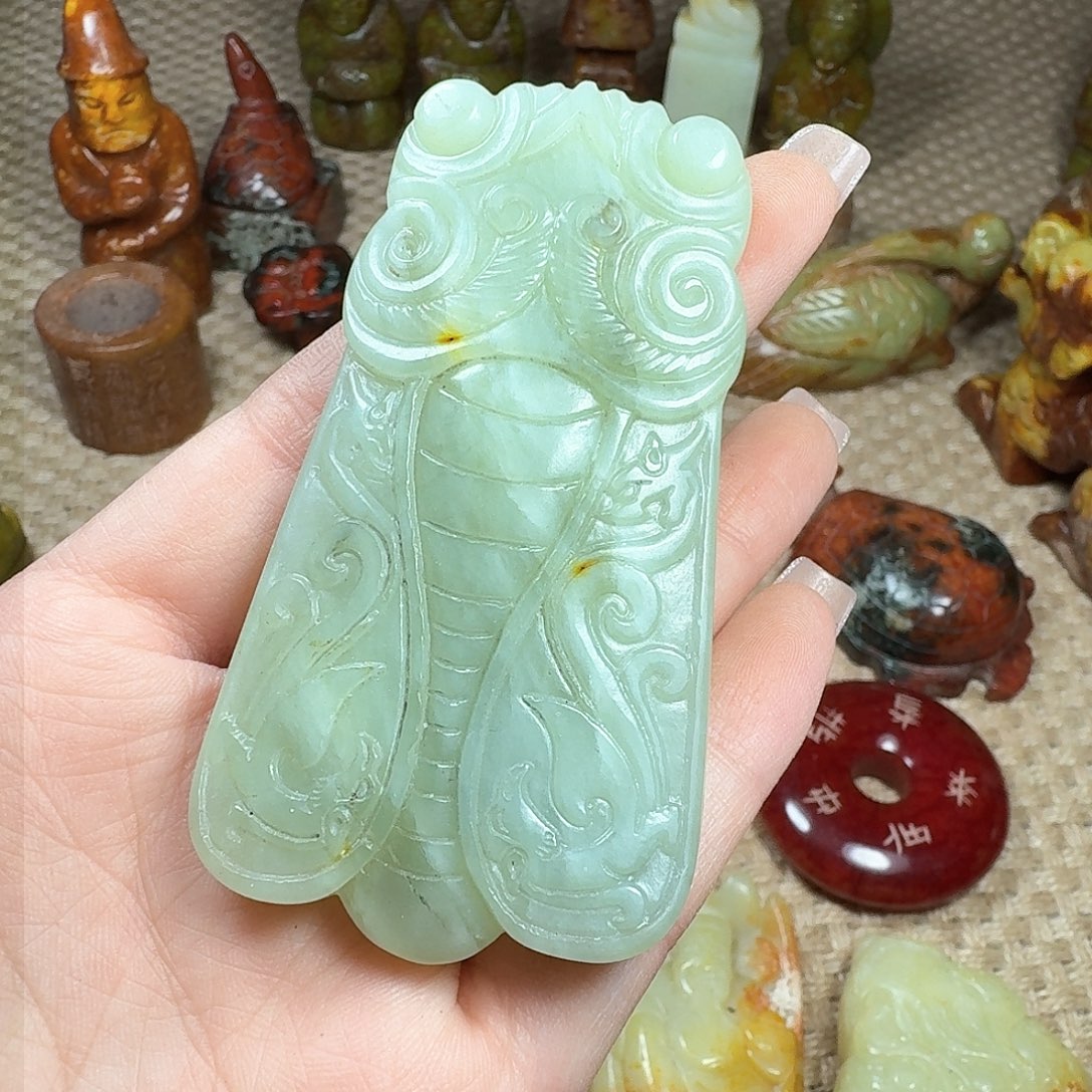 白玉菩提吊坠挂件