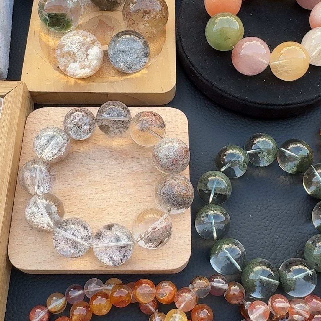 梧***雨水晶珠宝半成品未镶嵌