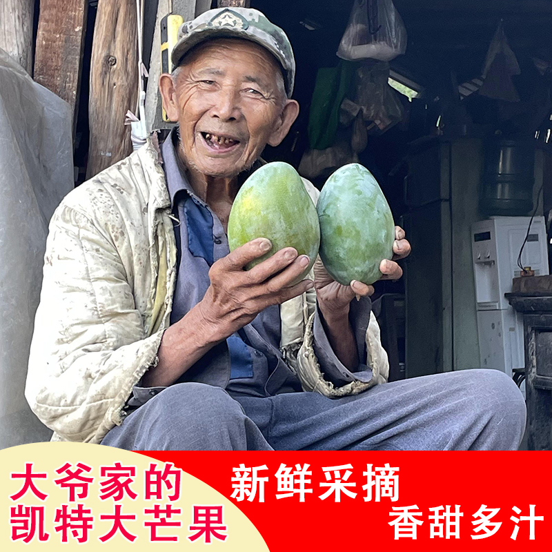 【顺丰速递】正宗攀枝花凯特芒果香甜多汁大脸芒产地直发新鲜水果