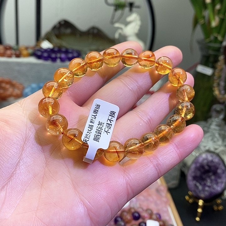 水晶手链未镶嵌黄塔晶10+