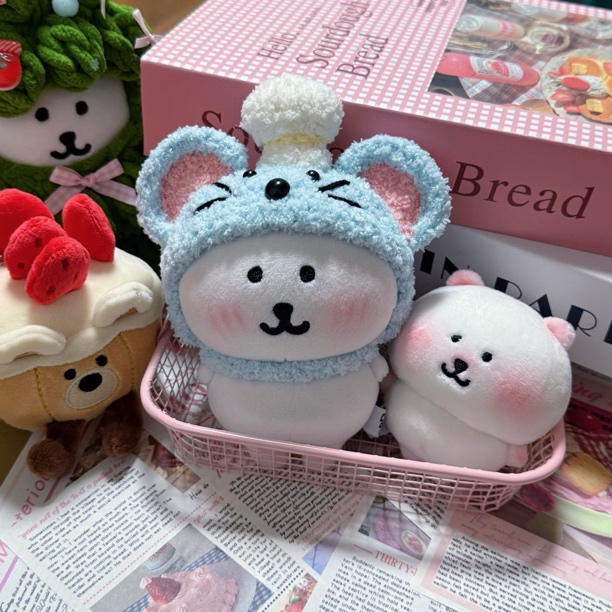 新版自嘲熊手作带整套娃衣韩版13CM挂件三标齐全（平替非正品）